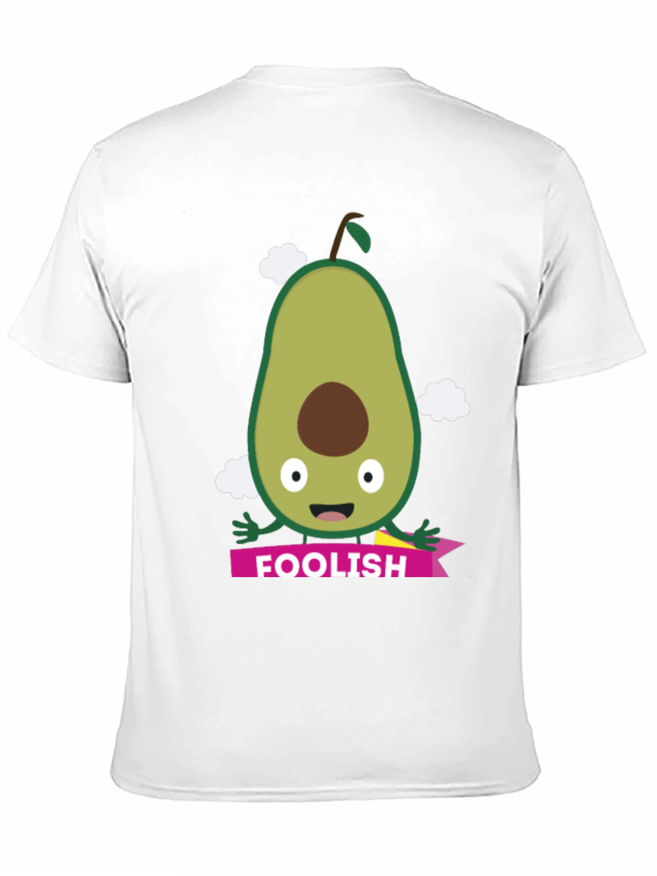 Black Foolish Avocado Graphic Tee - Unisex Black T-Shirt view 11