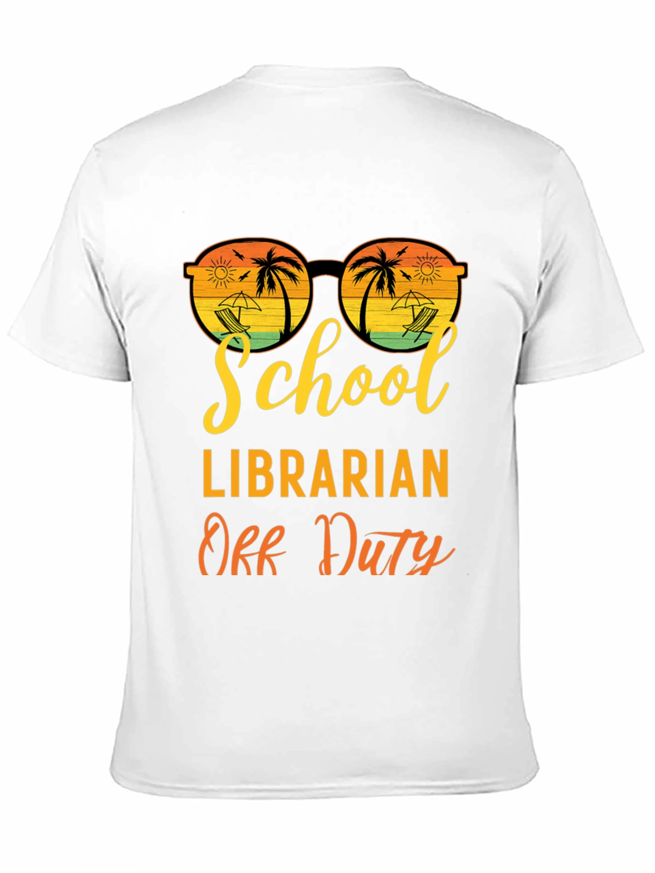 Black School Librarian Off Duty Graphic T-Shirt view 11