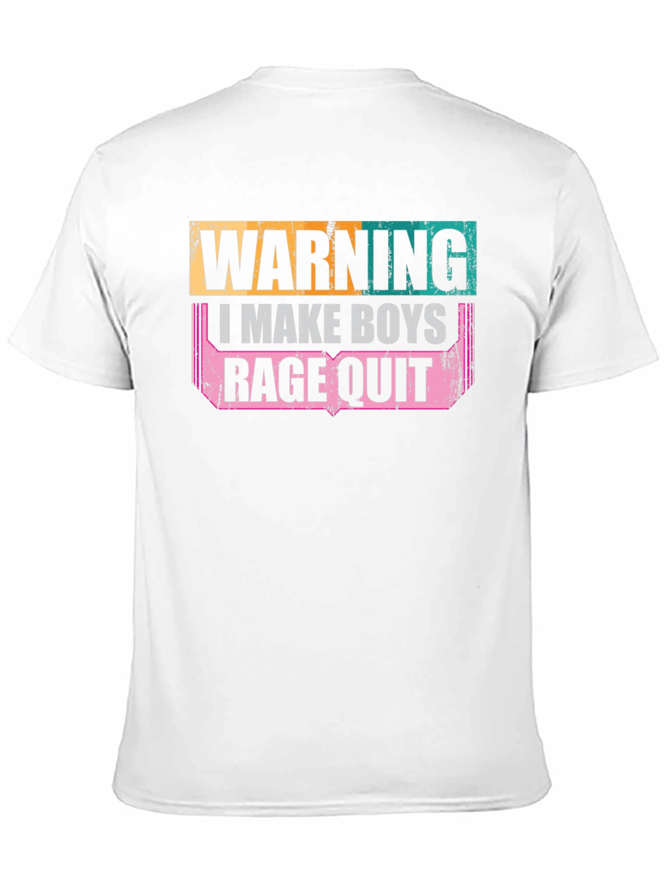 Black Warning: I Make Boys Rage Quit Graphic Tee view 11