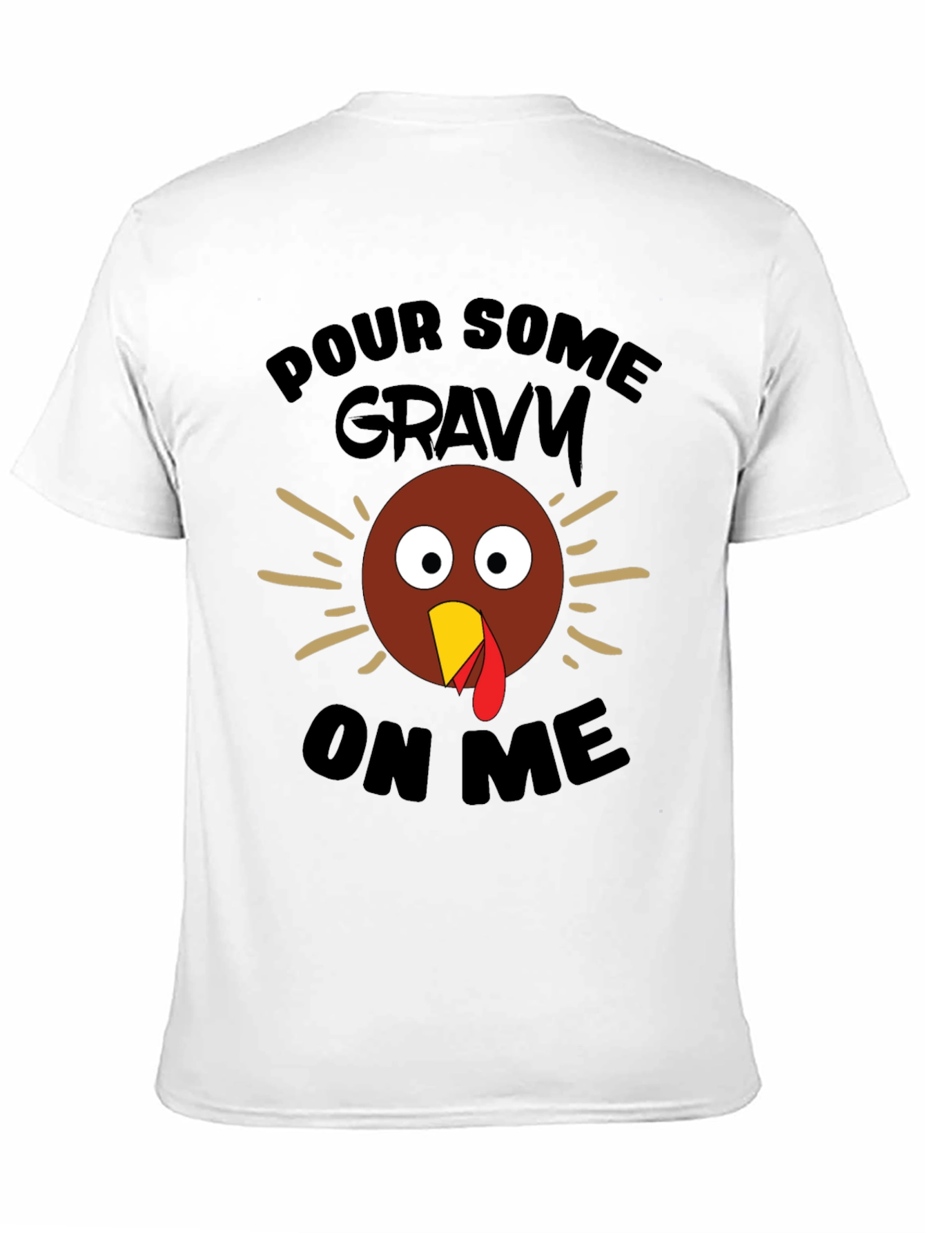 Black Funny Thanksgiving Turkey Gravy T-Shirt view 11