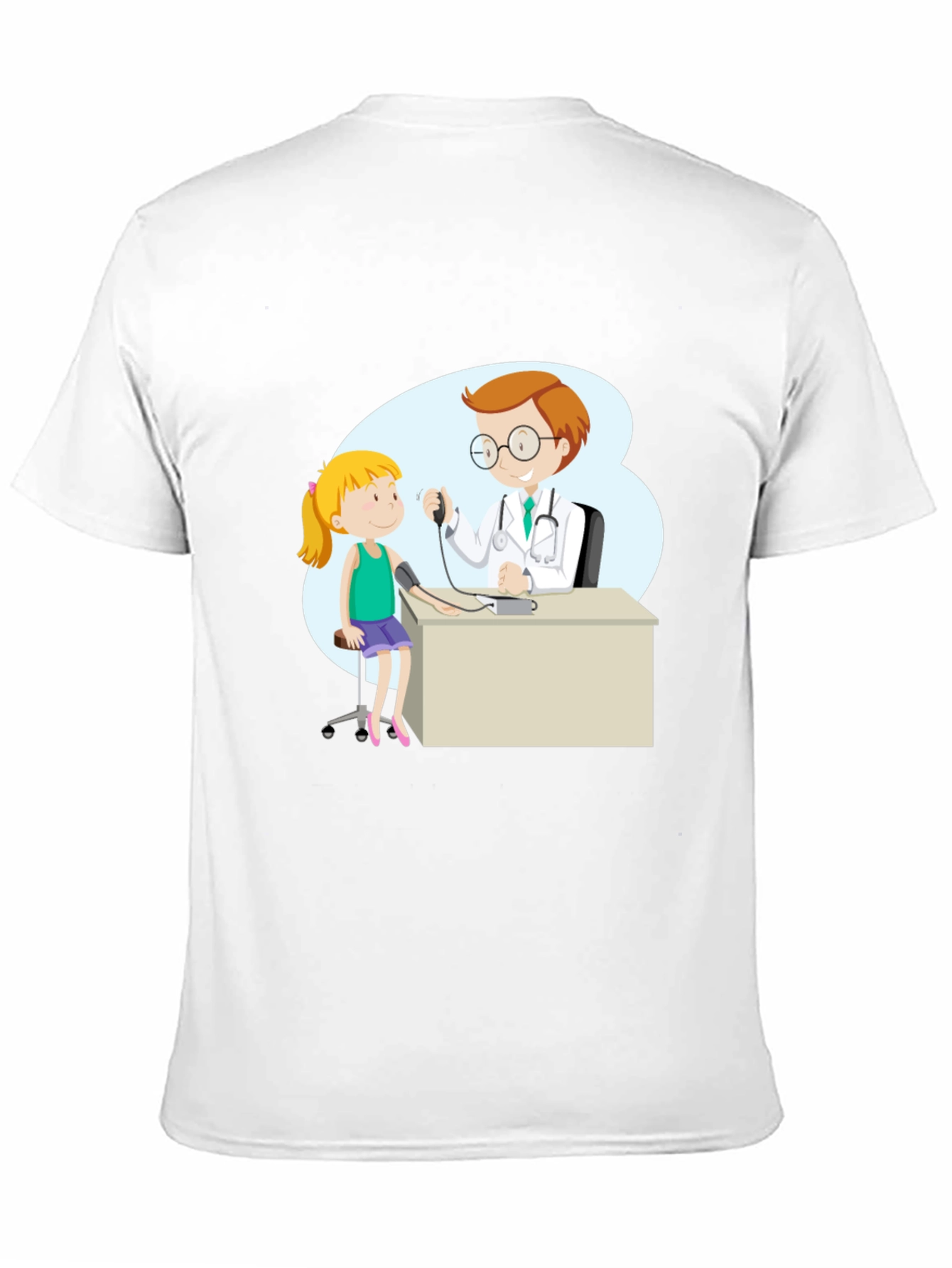 Black Doctor Visit Graphic Tee - Black Cotton Blend T-Shirt view 11