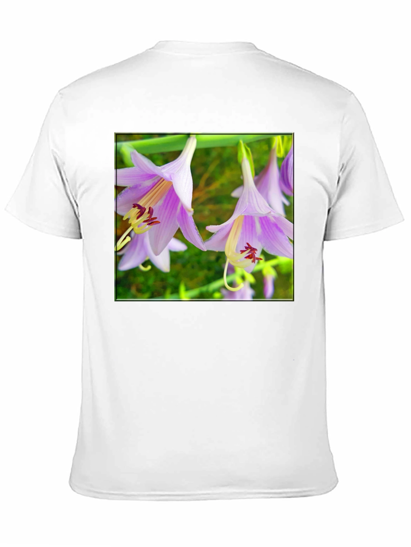 Black Floral T-Shirt with Unique Flower Print view 11