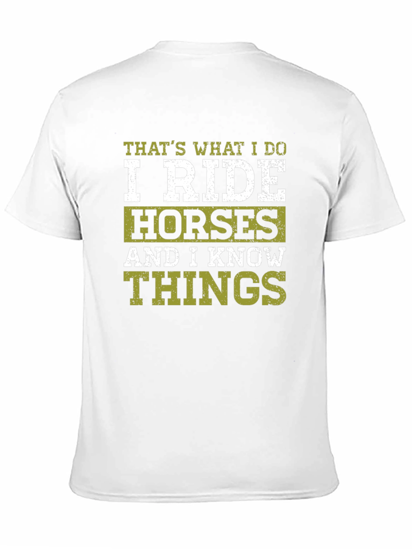Black I Ride Horses T-Shirt - Funny Horse Lover Tee view 11