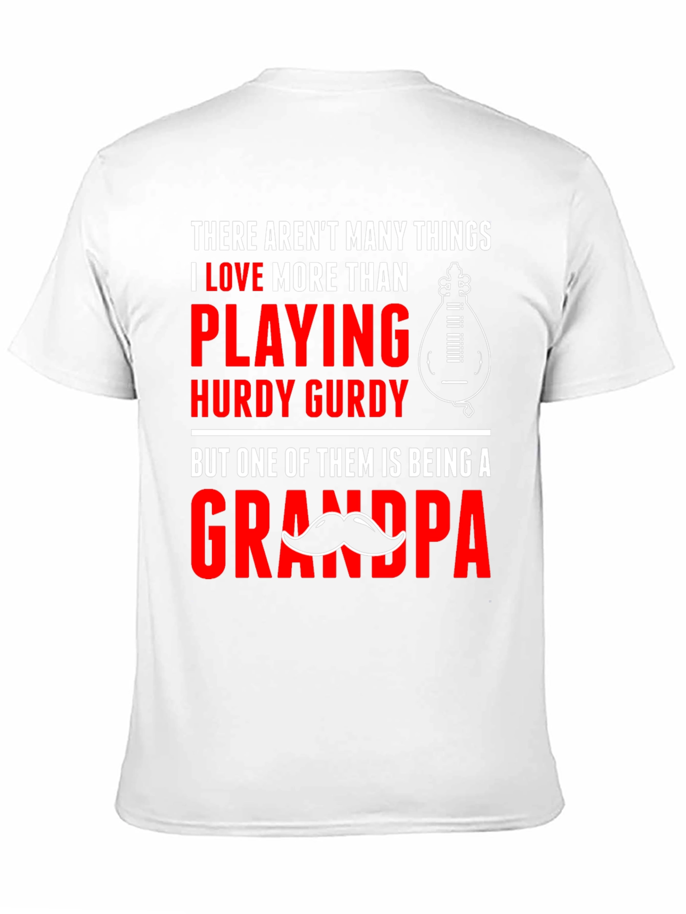 Black Hurdy Gurdy Grandpa T-Shirt view 11