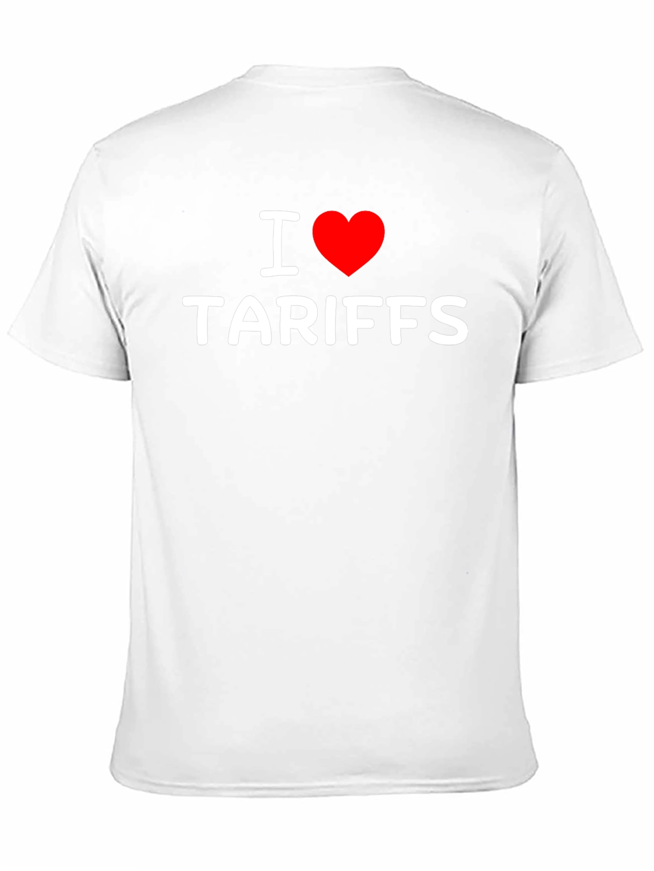 Black I Heart Tariffs T-Shirt - Bold Political Statement view 11