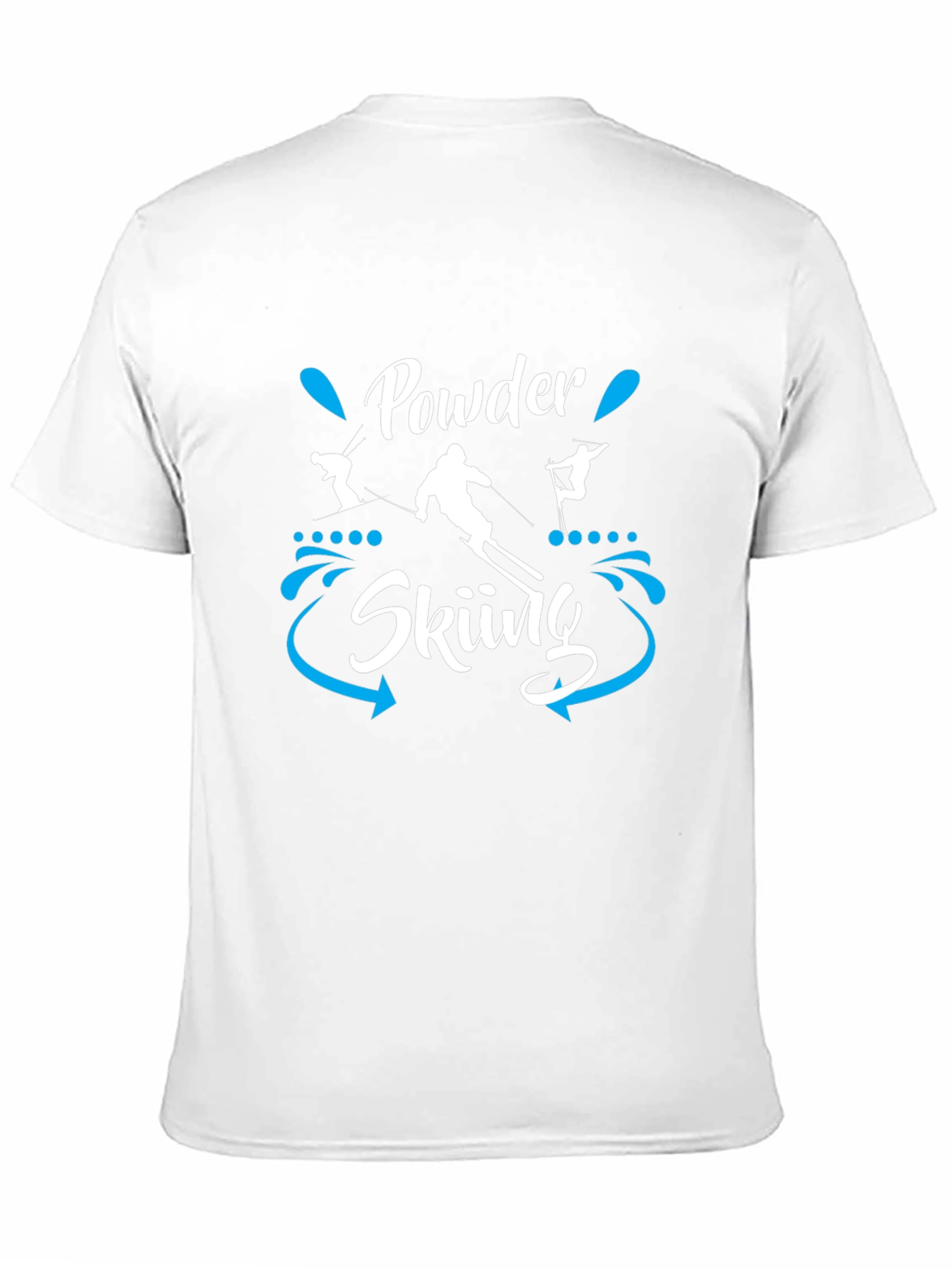 Black Powder Skiing Graphic T-Shirt view 11