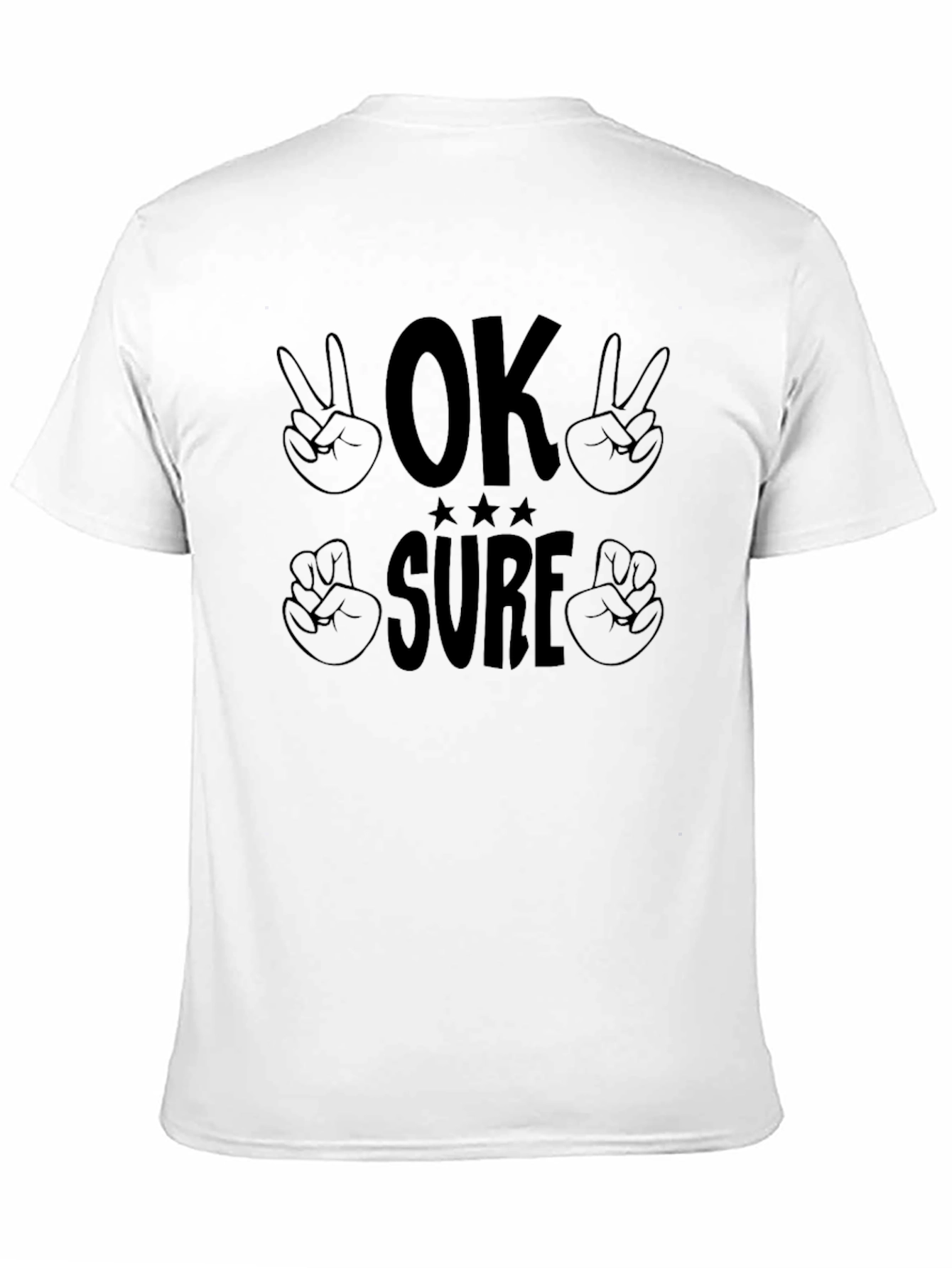 Black OK Sure Graphic Tee - Unisex Comfort view 11