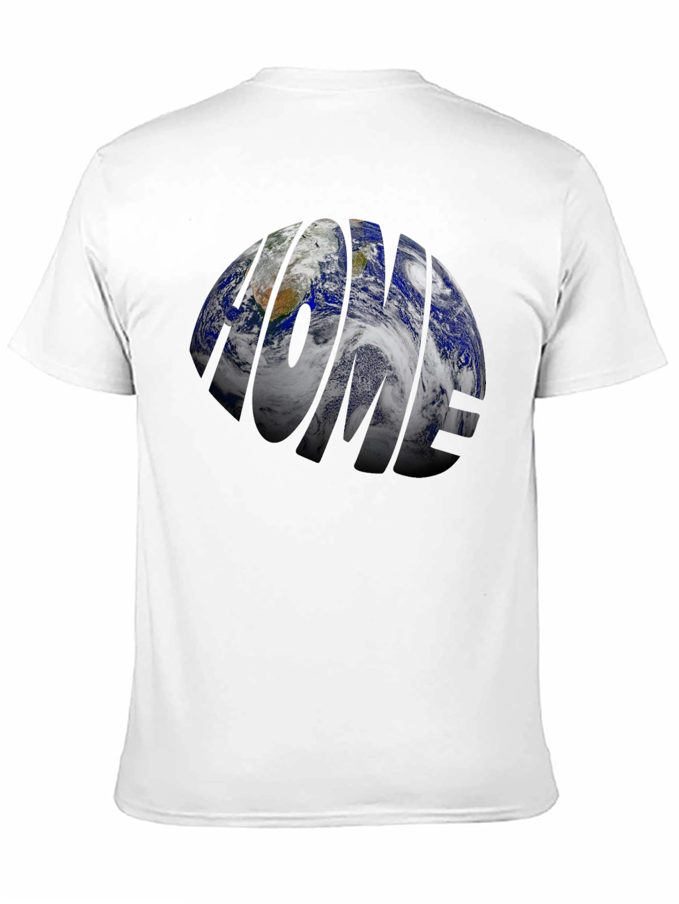 Black Home Planet Earth Graphic T-Shirt - Black view 11