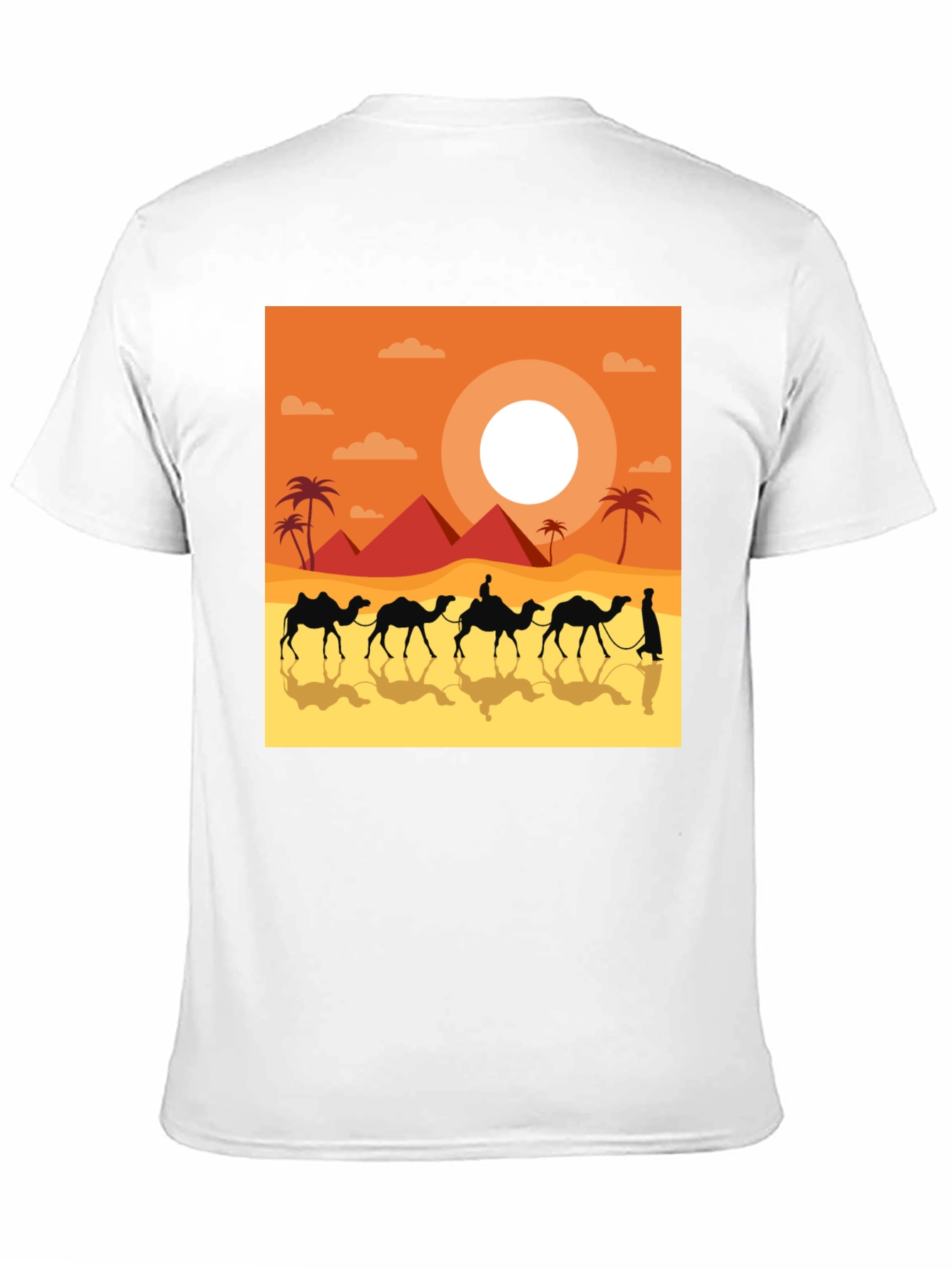Black Desert Caravan Graphic Tee - Unisex Black T-Shirt view 11