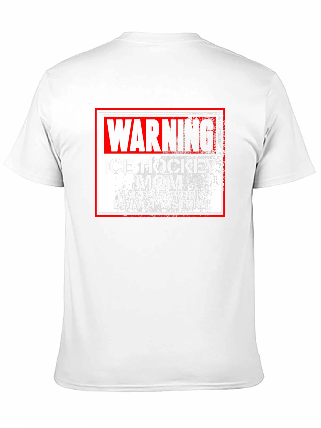 Black Warning Ice Hockey Mom T-Shirt view 11