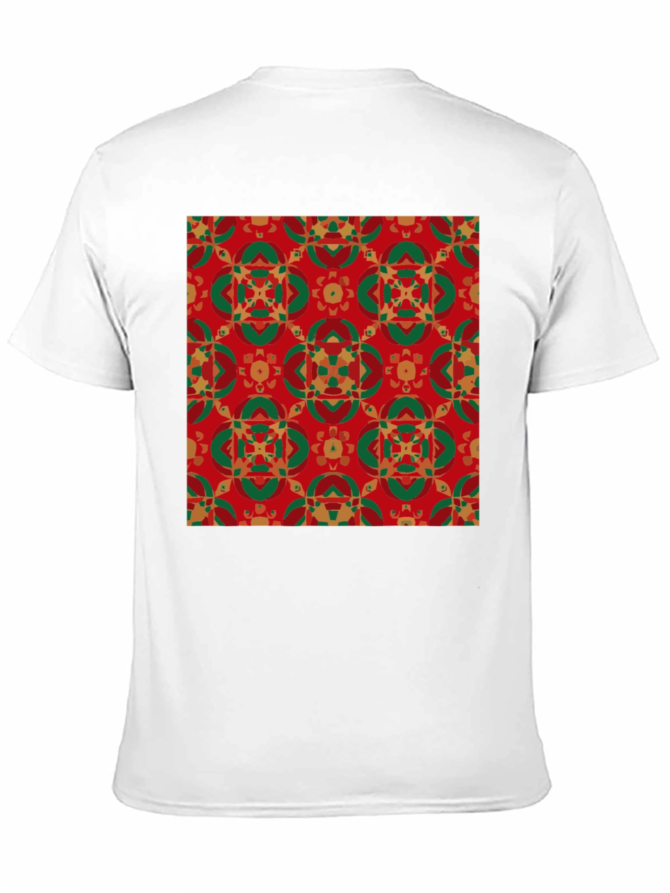 Black Festive Patterned Crew Neck T-Shirt view 11
