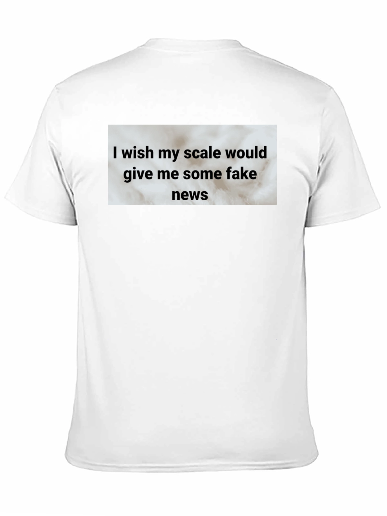 Black Funny Scale Fake News Graphic T-Shirt view 11