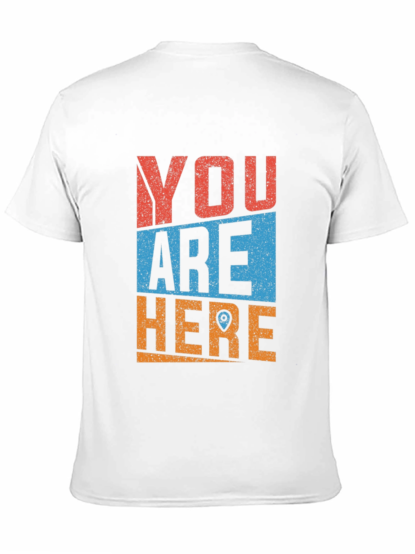 Black You Are Here Novelty Graphic Tee view 11