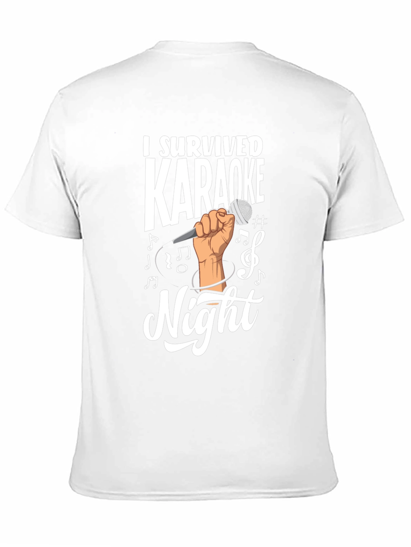 Black I Survived Karaoke Night Graphic T-Shirt view 11