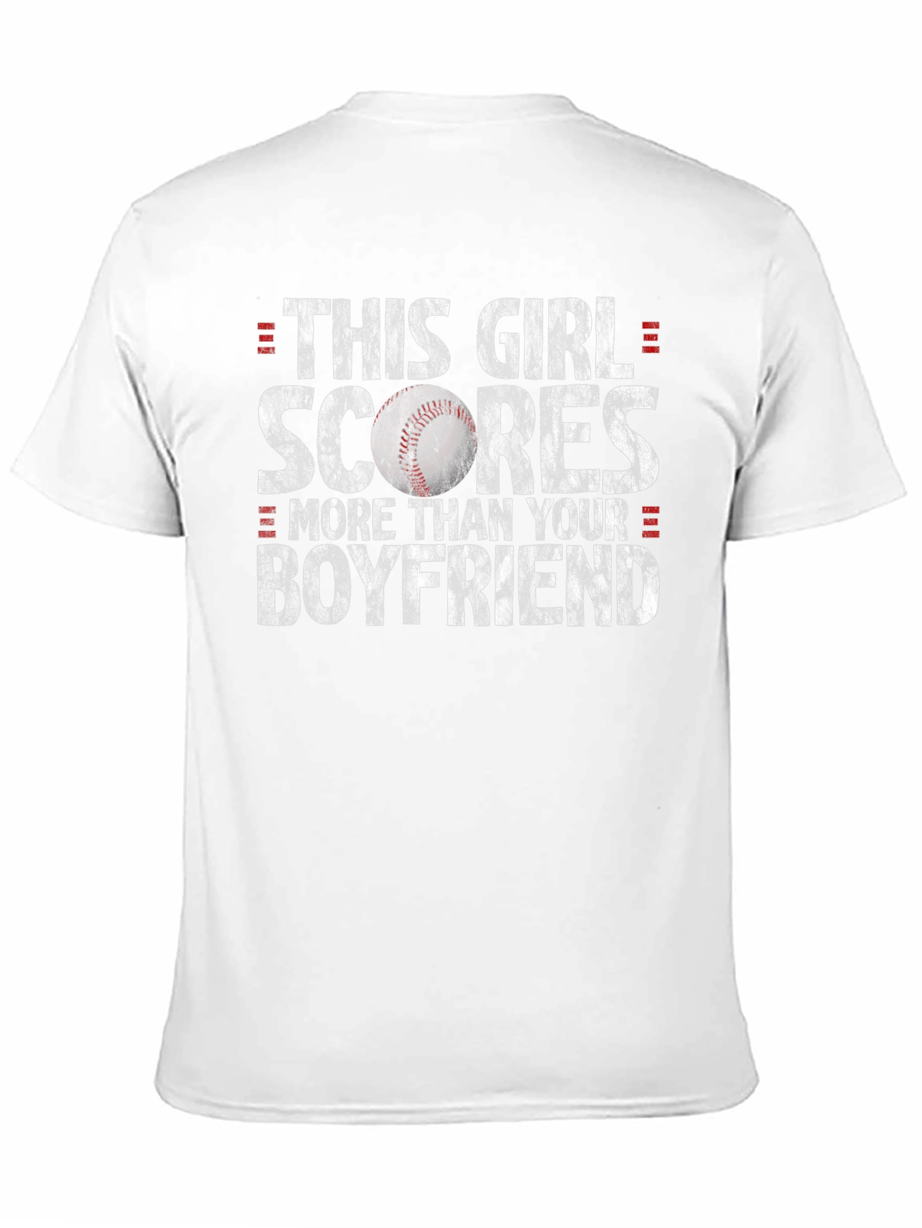 Black This Girl Scores Baseball T-Shirt view 11