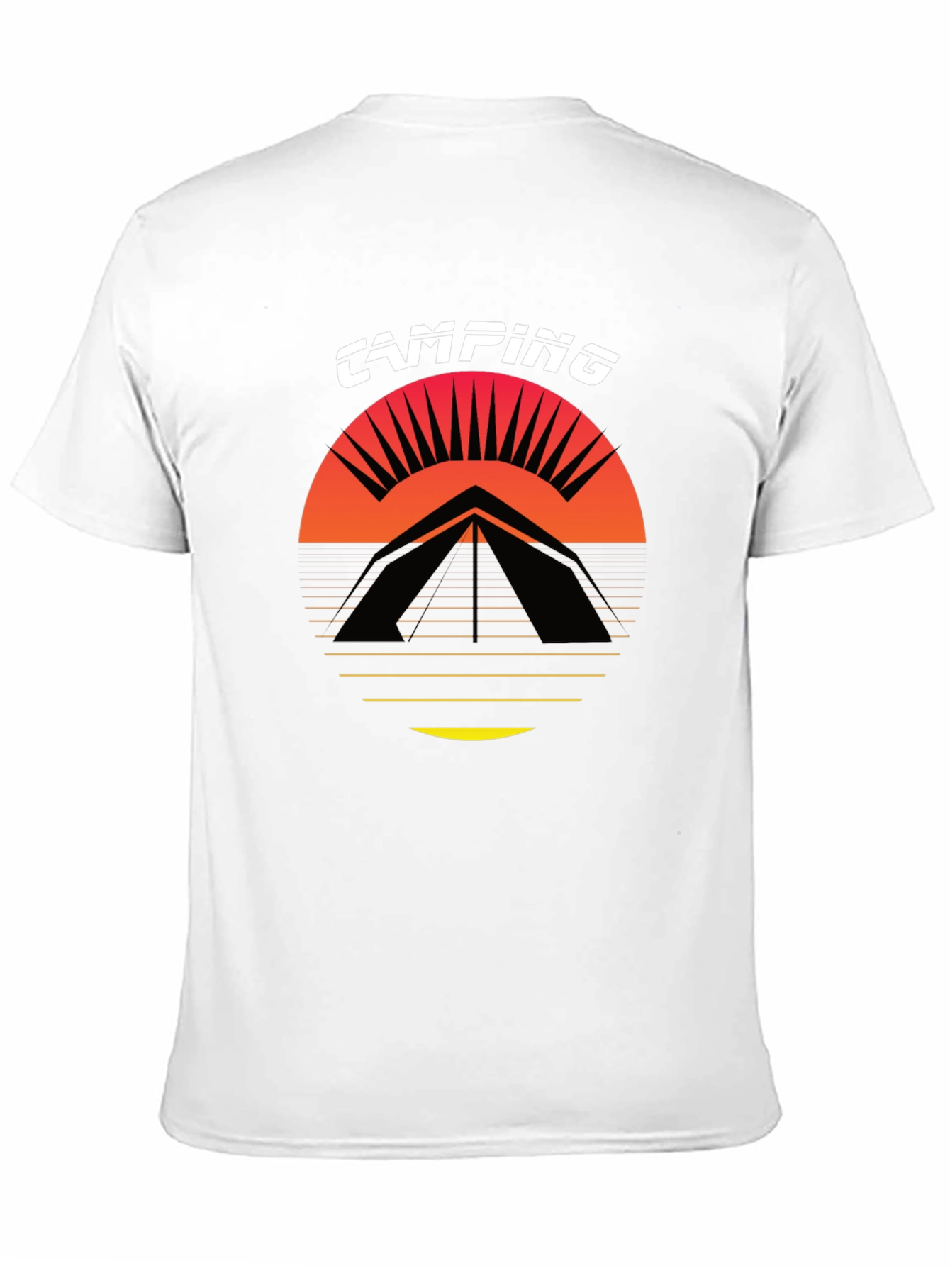 Black Camping Graphic Tee - Black T-Shirt view 11