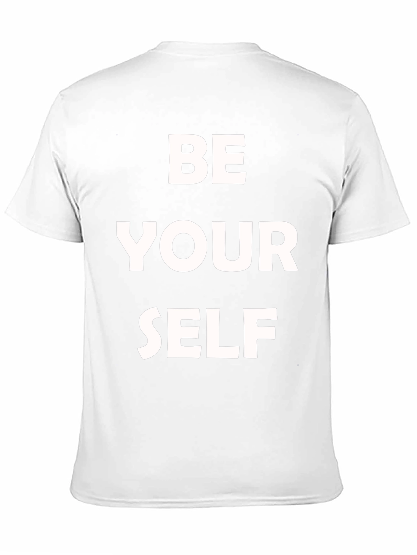 Black Be Yourself Graphic Tee - Soft Cotton Blend Comfort view 11