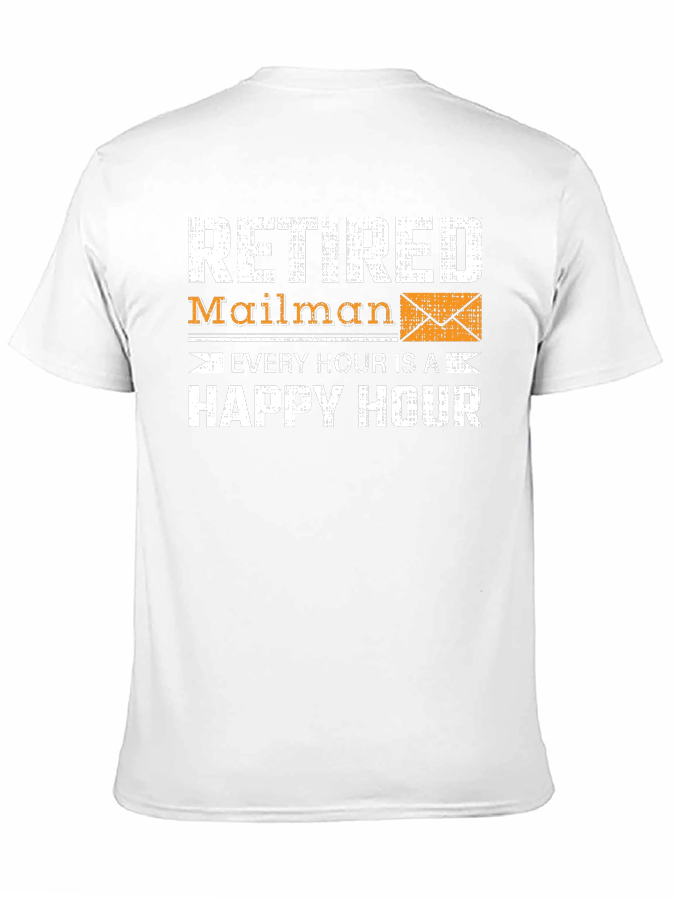 Black Retired Mailman Happy Hour Graphic Tee view 11