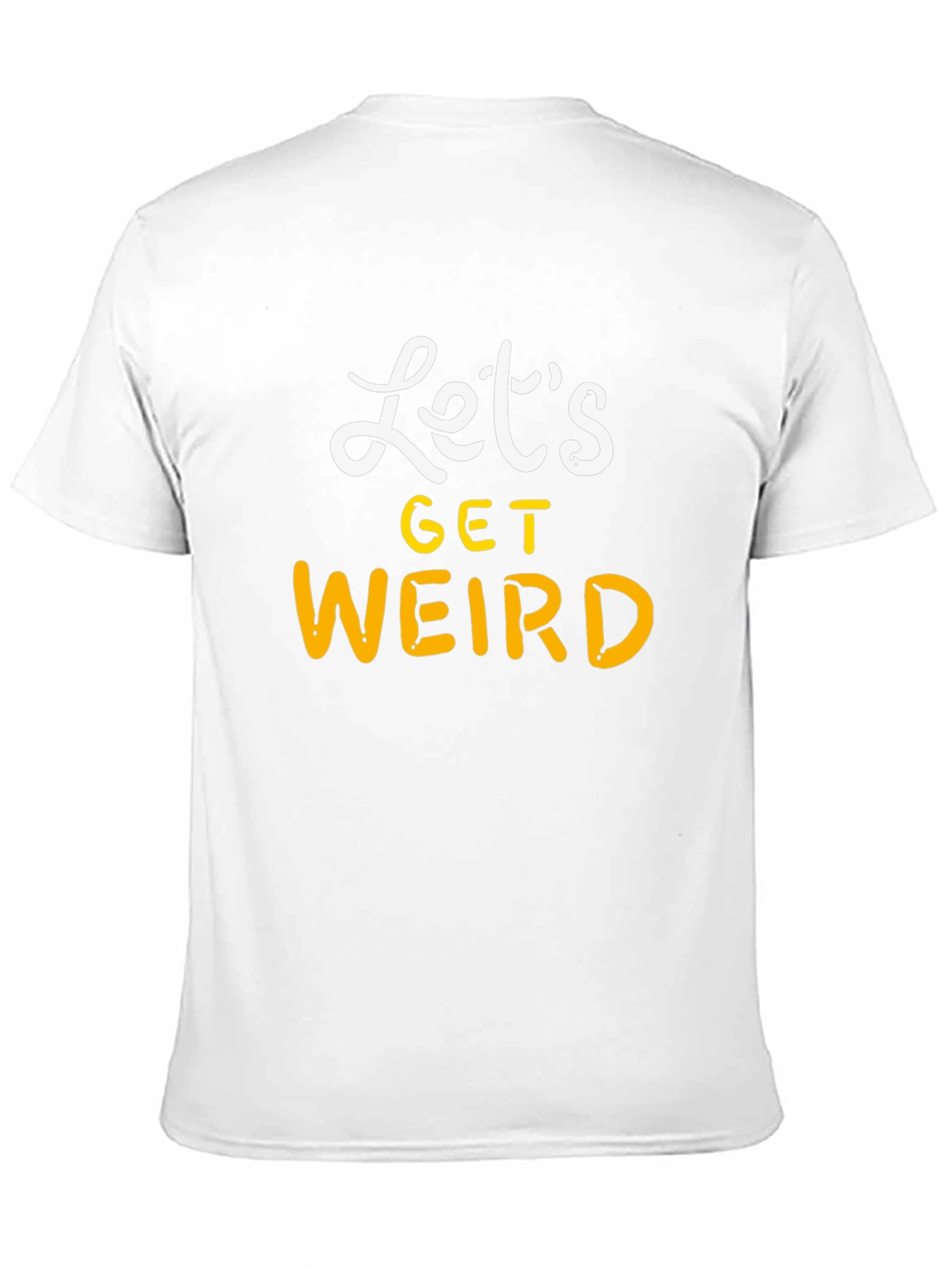 Black Let's Get Weird Black Cotton T-Shirt view 11