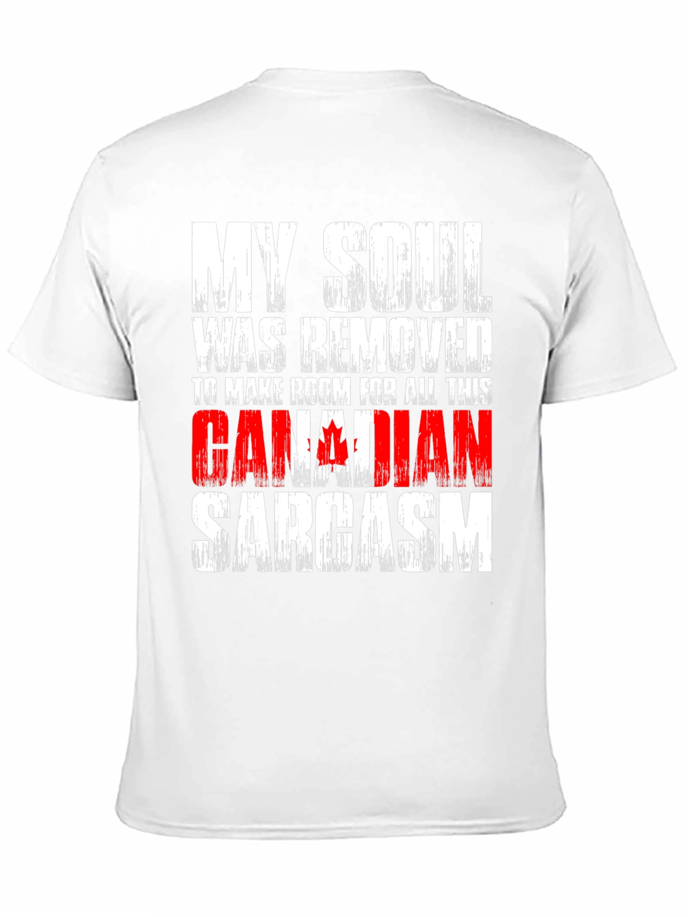 Black Canadian Sarcasm T-Shirt Funny Humor Graphic Tee view 11