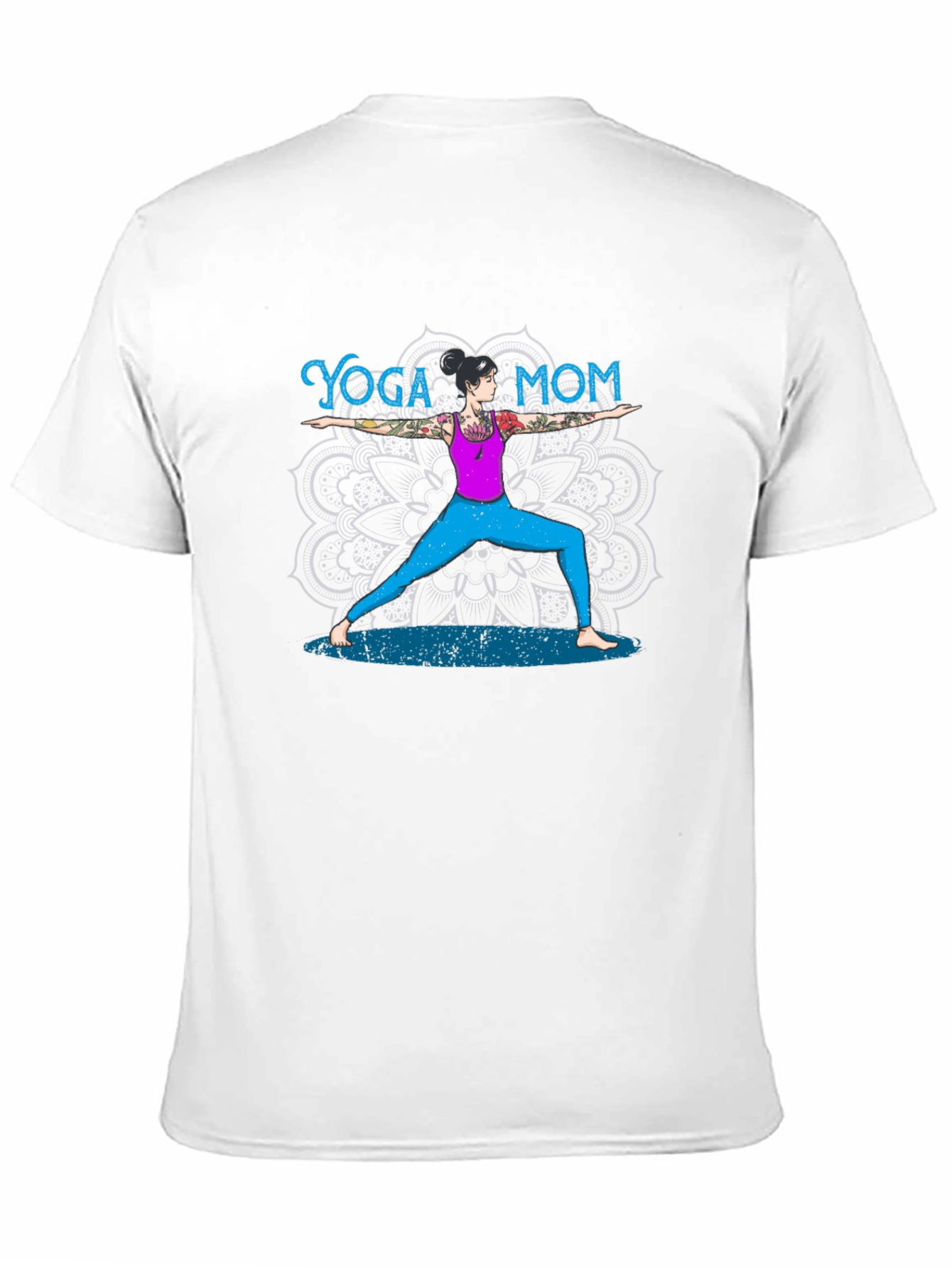 Black Yoga Mom T-Shirt - Black, Casual view 11