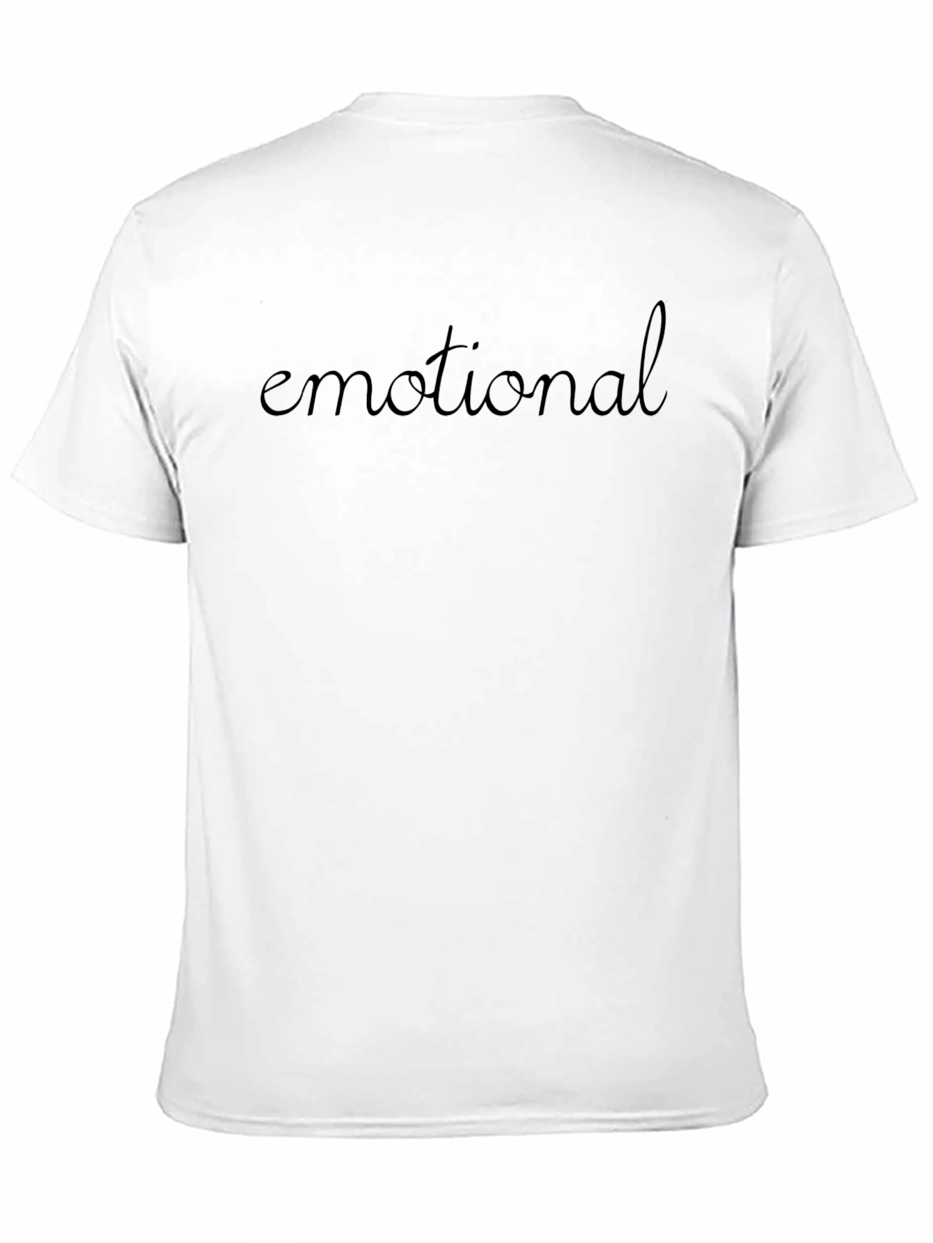 Black Emotional Black T-Shirt - Trendy Casual Wear view 11