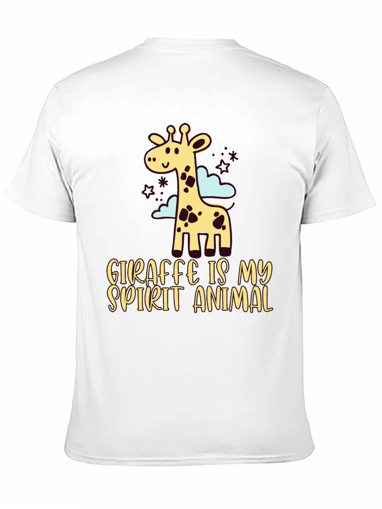 Black Giraffe Spirit Animal Graphic Tee - Unisex view 11