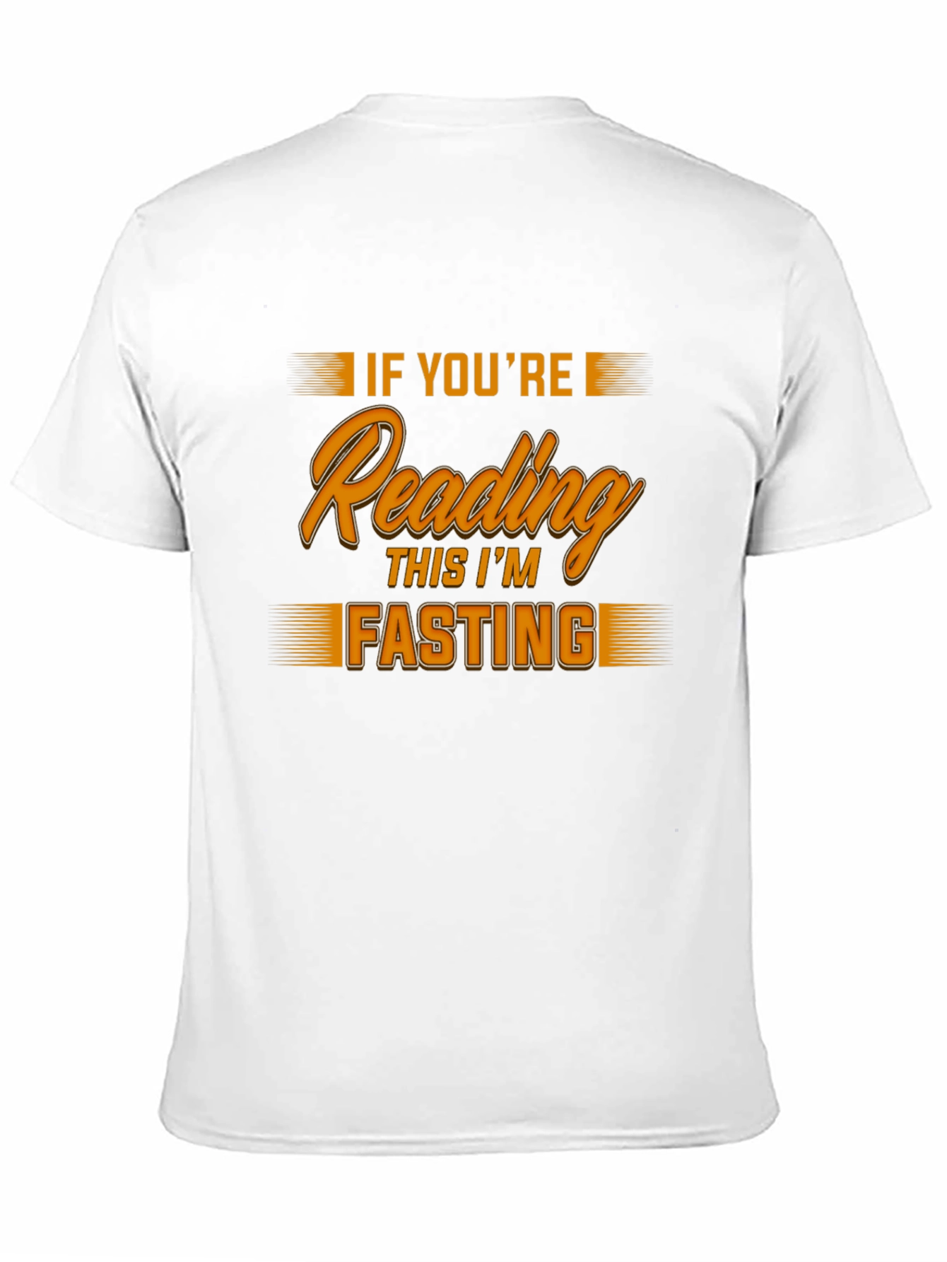 Black Funny Fasting T-Shirt - If You're Reading This I'm Fasting view 11