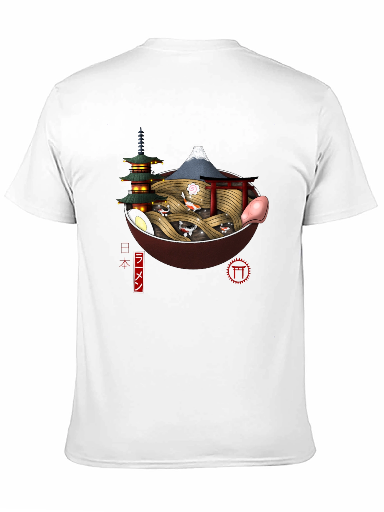 Ramen Bowl Japan Black T-Shirt - 11