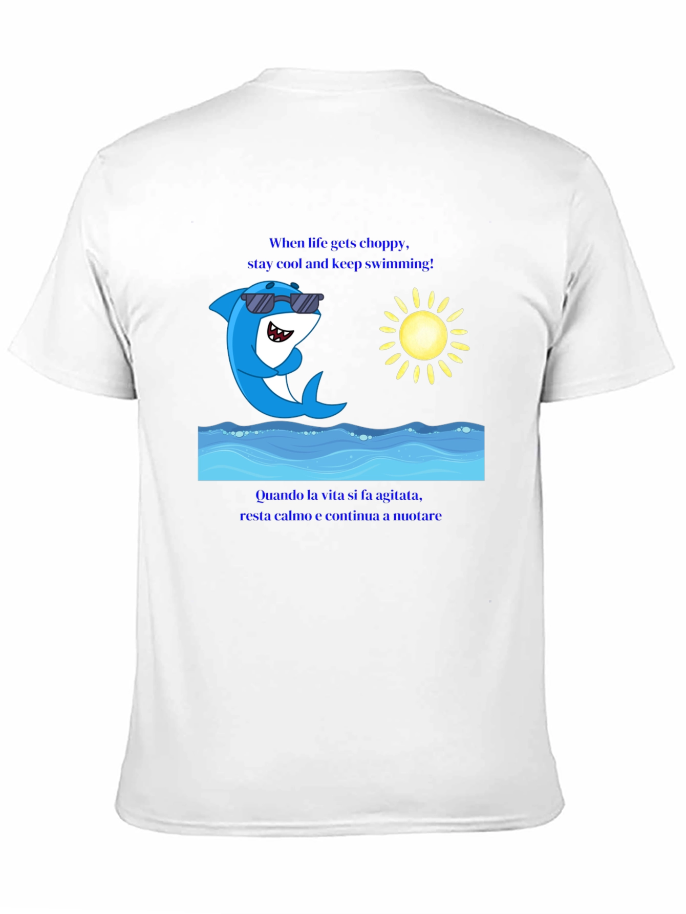 Black Cool Shark Tee - When Life Gets Choppy view 11