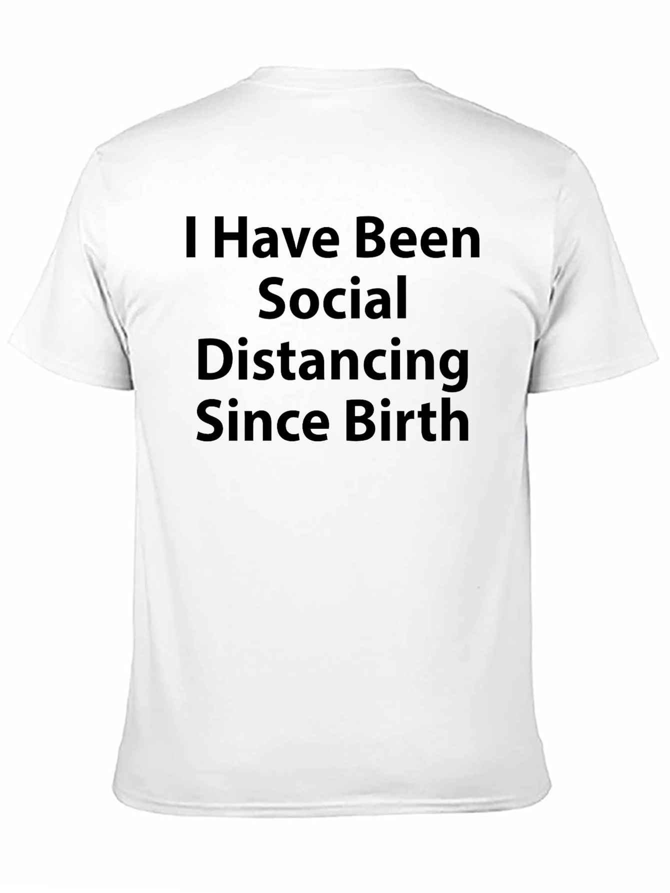 Black Social Distancing T-Shirt - Introvert Humor Tee view 11