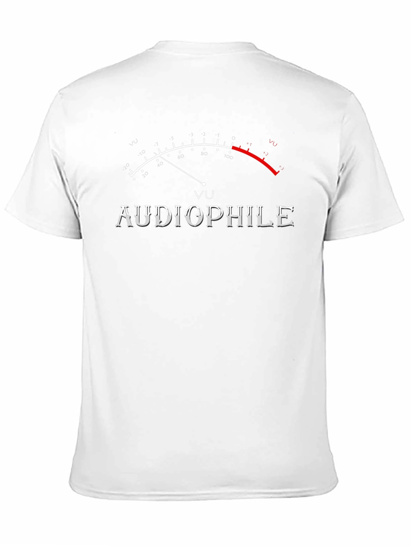 Black Audiophile VU Meter Graphic T-Shirt - Black view 11