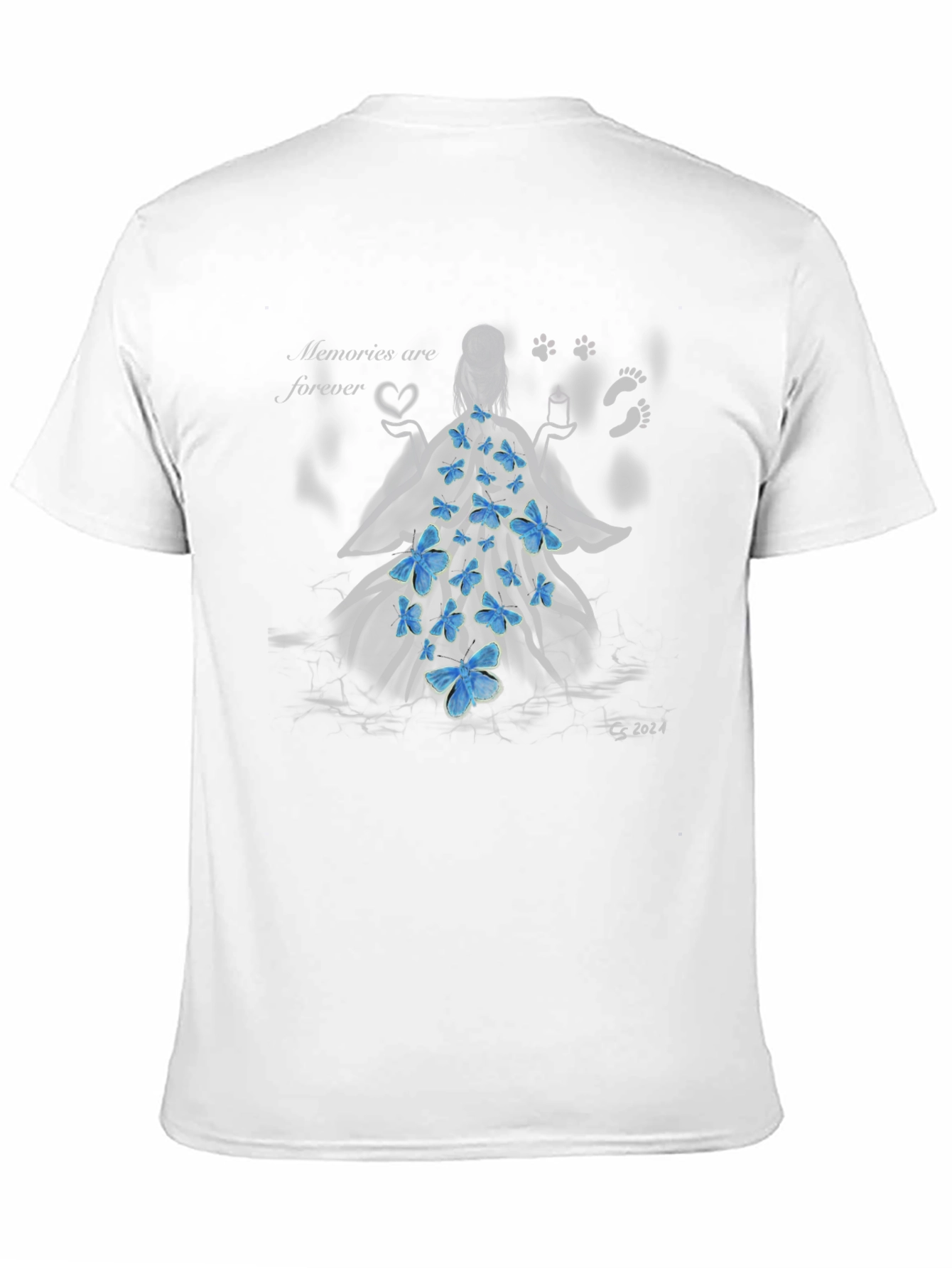 Memories Forever T-Shirt - Angel with Butterflies - 11