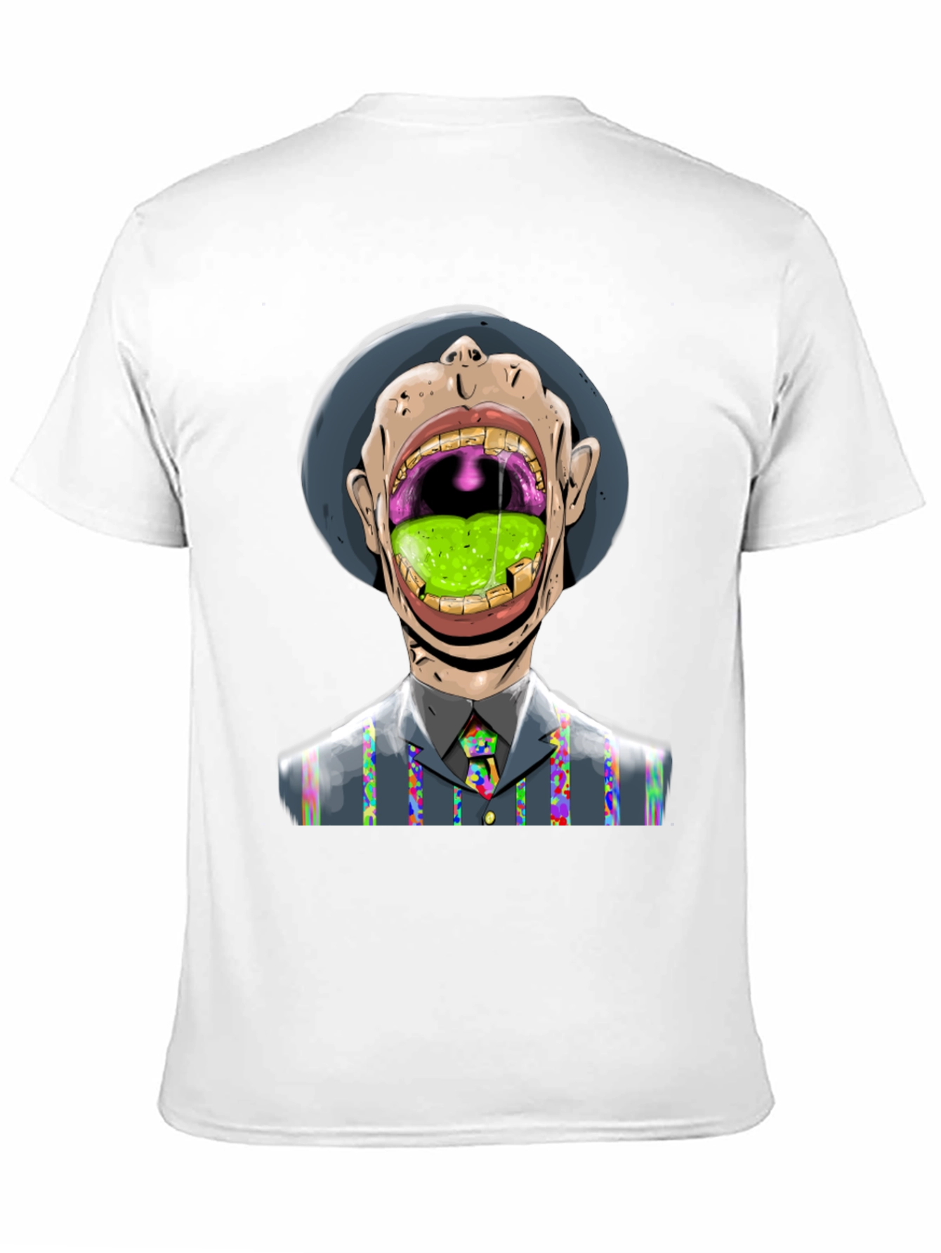Black Grotesque Art T-Shirt - Unique & Eye-Catching view 11