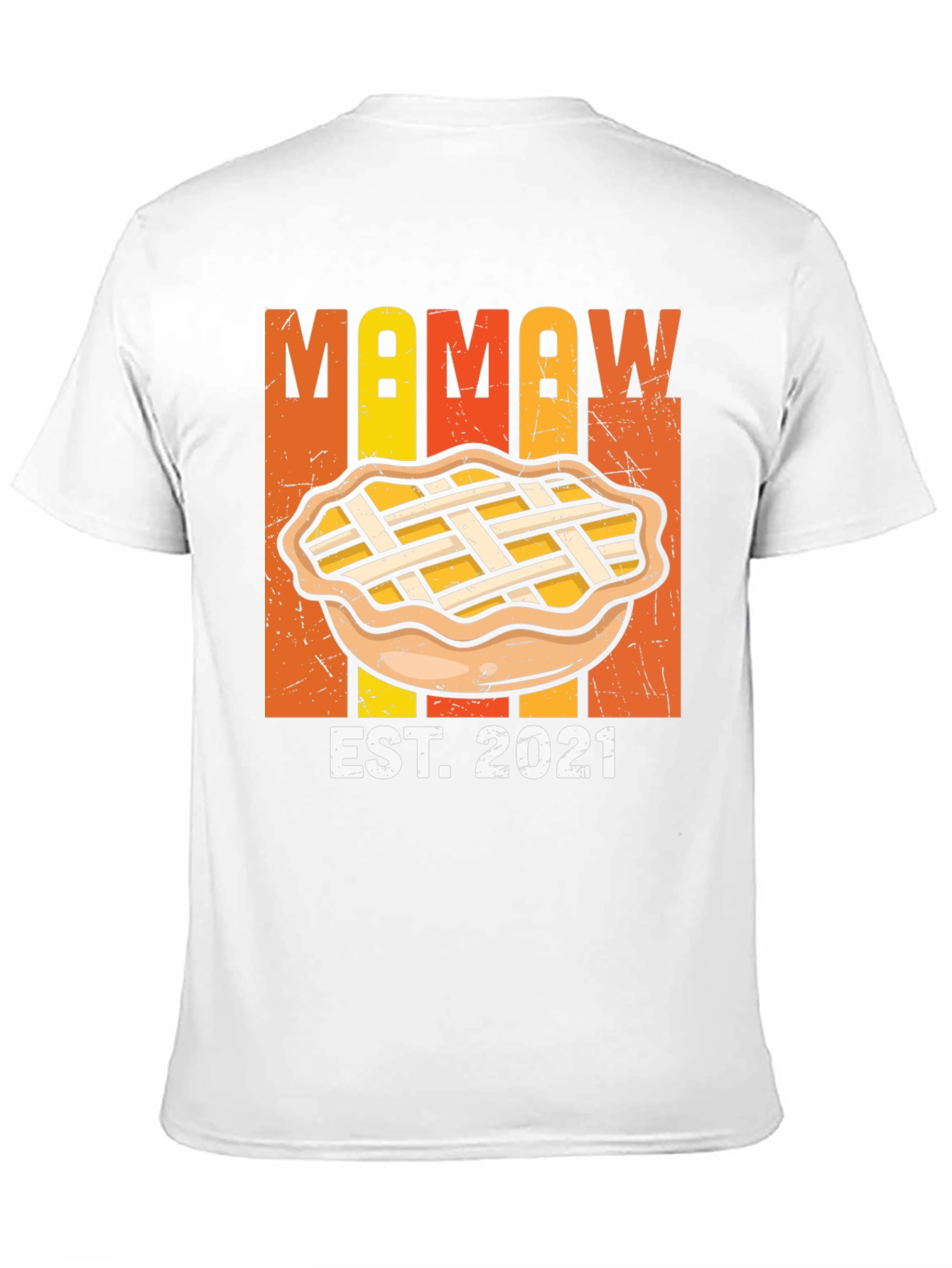 Black Mamaw Est. 2021 Pie T-Shirt view 11