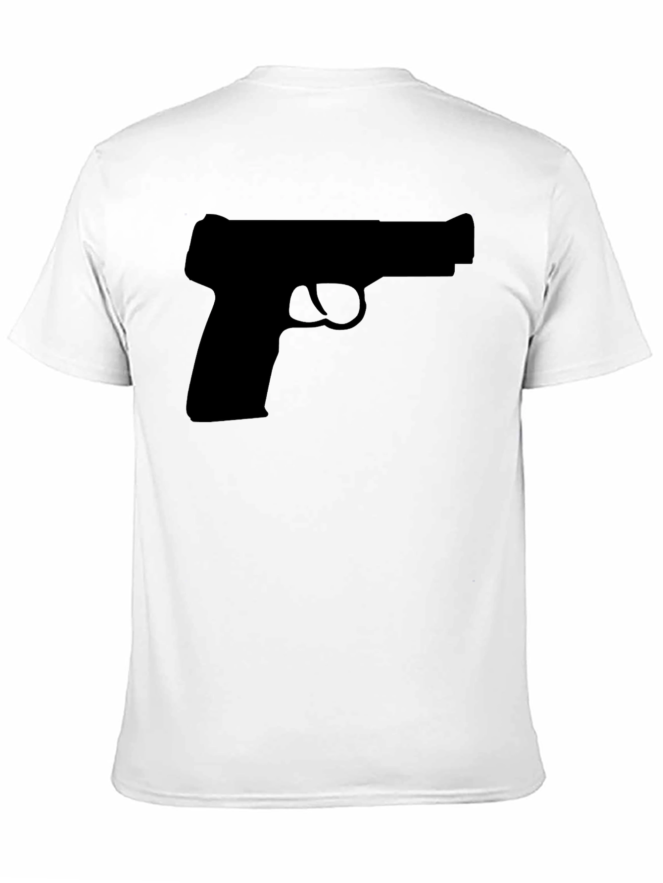 Gun Silhouette T-Shirt - Classic Black Tee - 11