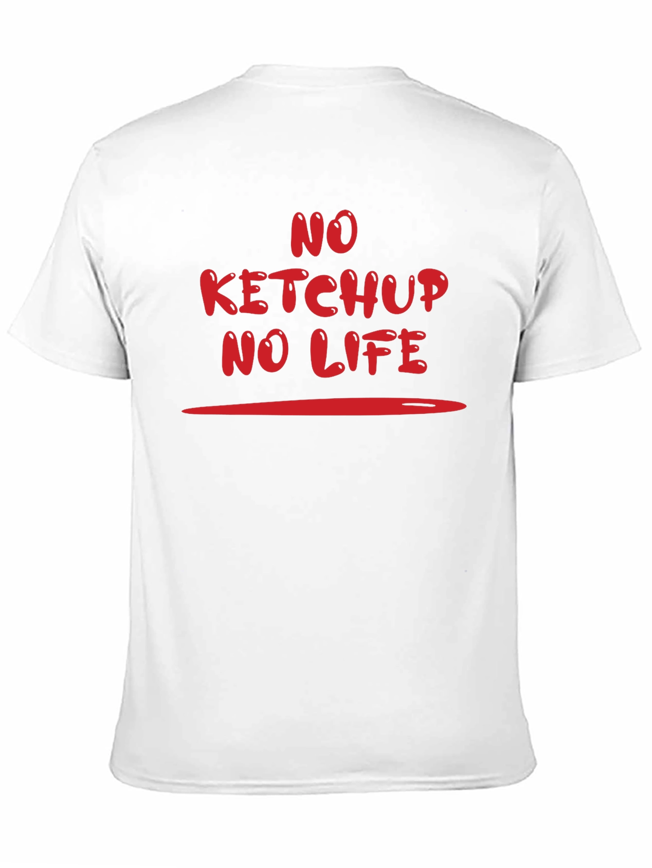 Black No Ketchup No Life Graphic T-Shirt view 11