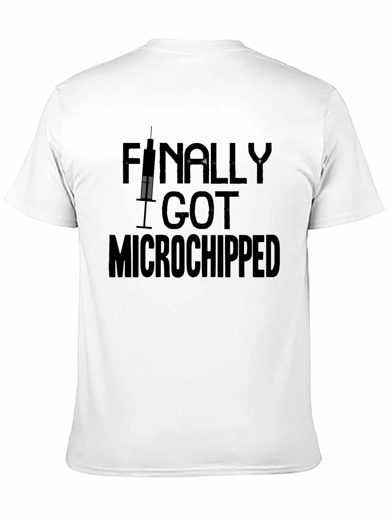 Black Microchipped Graphic Tee view 11