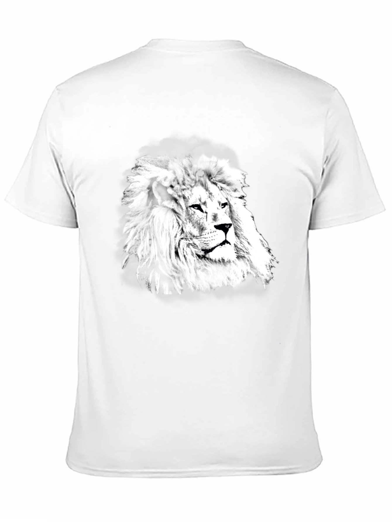 Black Lion Graphic Print Black T-Shirt view 11