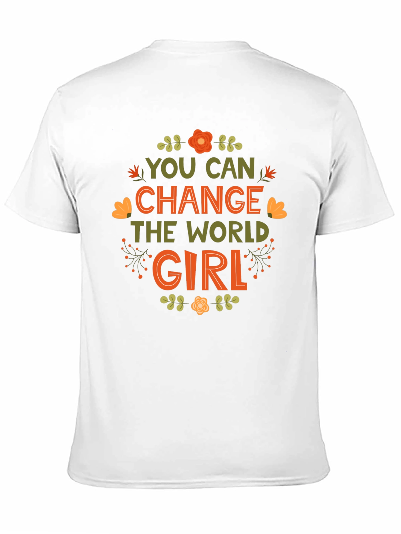 Black You Can Change the World Girl T-Shirt view 11