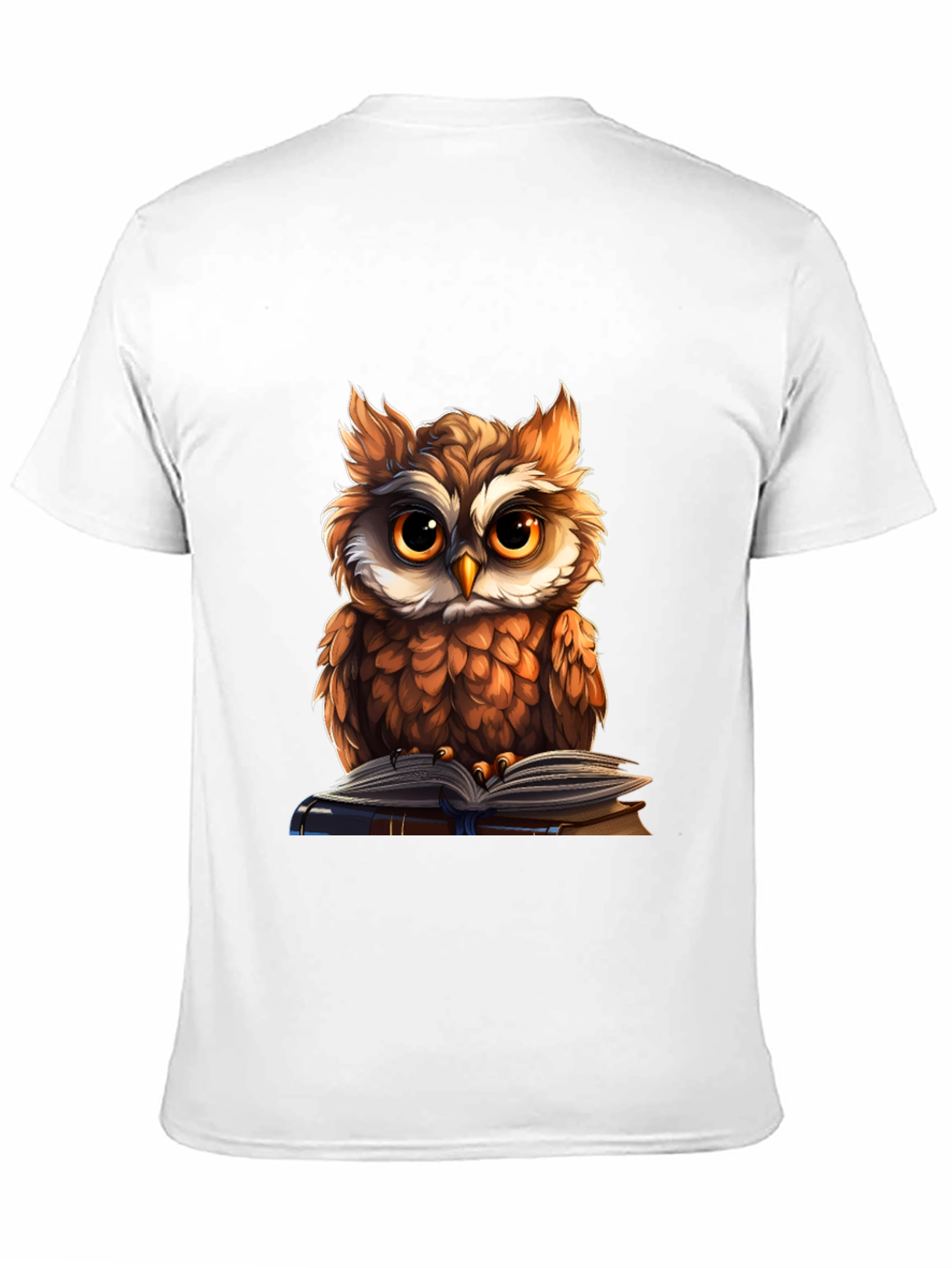 Black Owl Reading Book Graphic Tee view 11