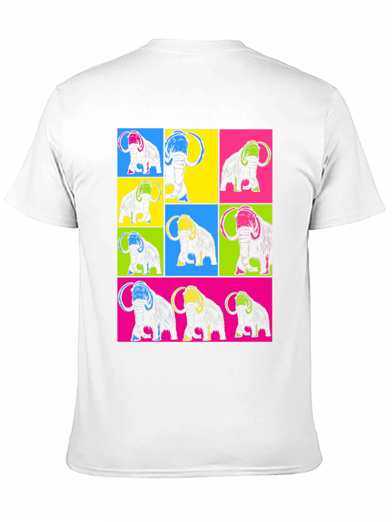 Black Pop Art Mammoth T-Shirt - Black view 11