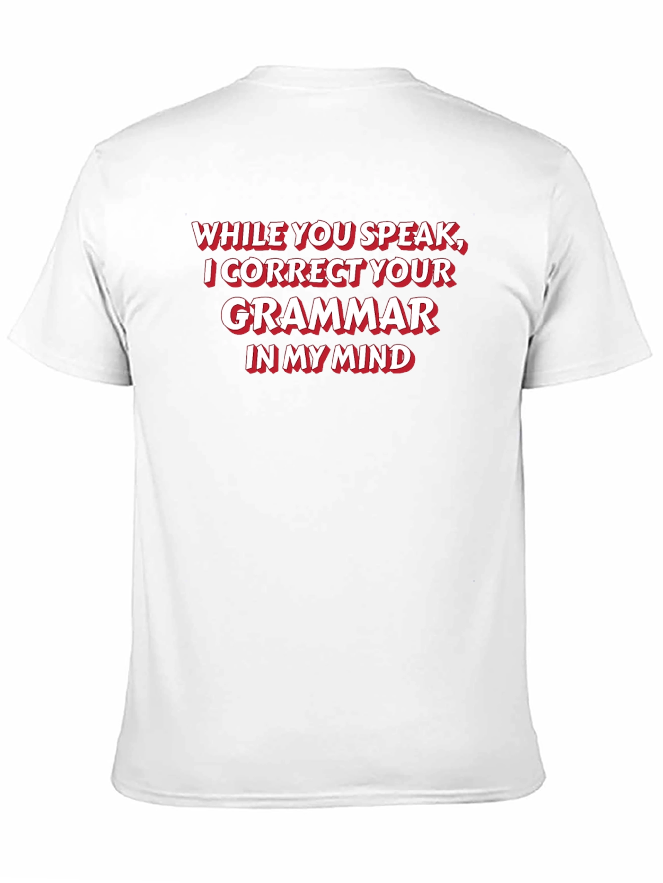 Black Grammar Correcting T-Shirt view 11