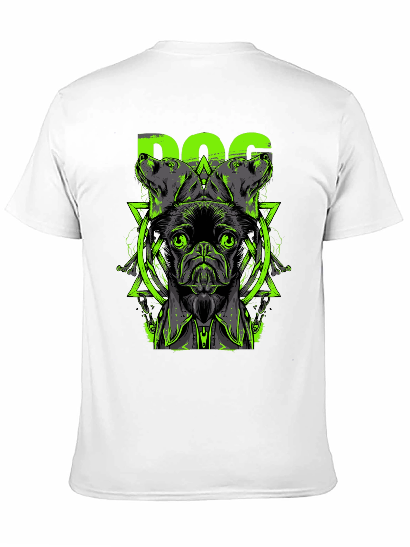 Black Dog Graphic Print Black T-Shirt view 11