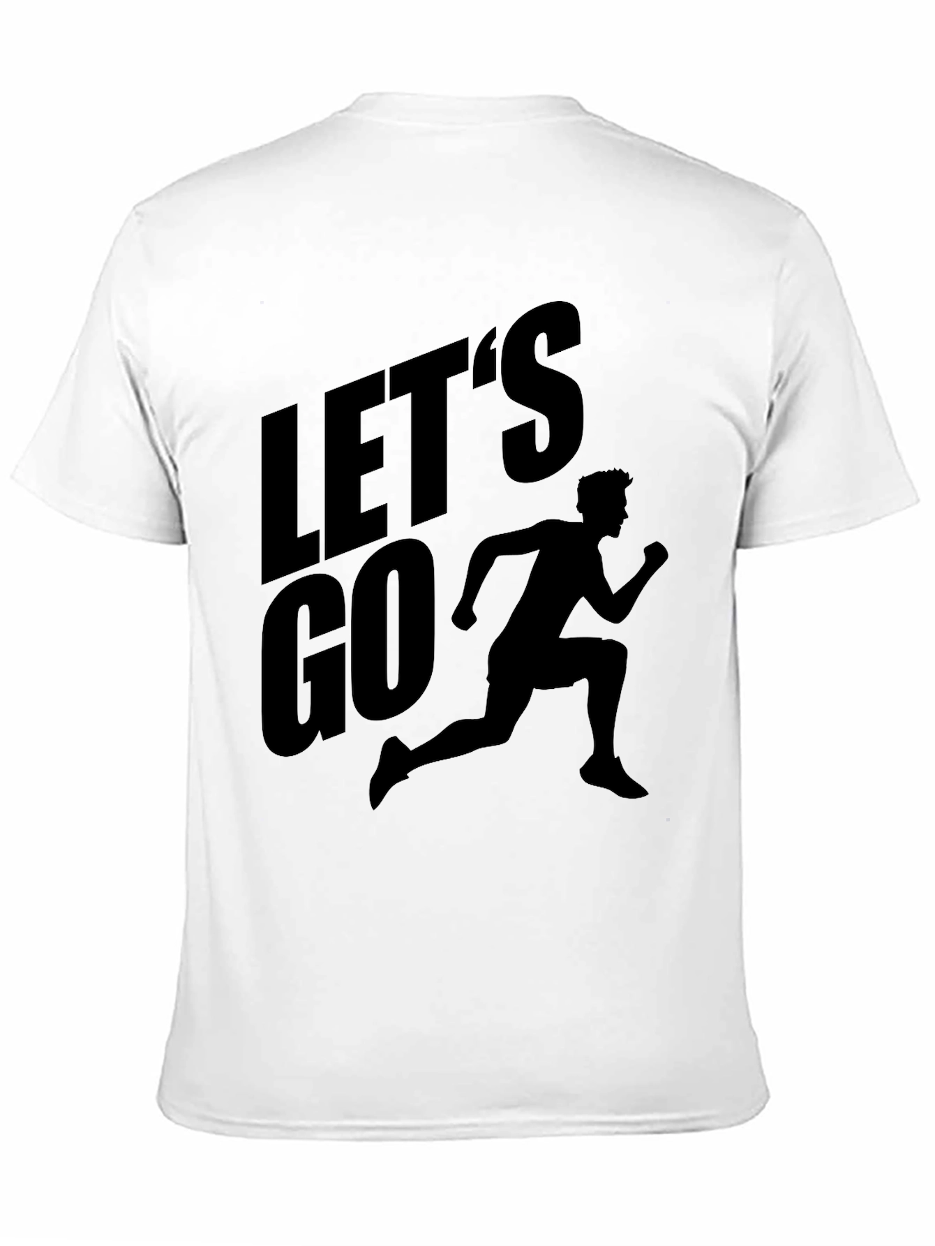 Black Let's Go Runner Graphic T-Shirt - Black view 11