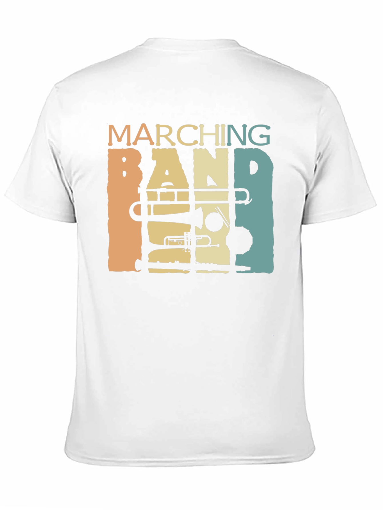 Black Marching Band Retro T-Shirt view 11