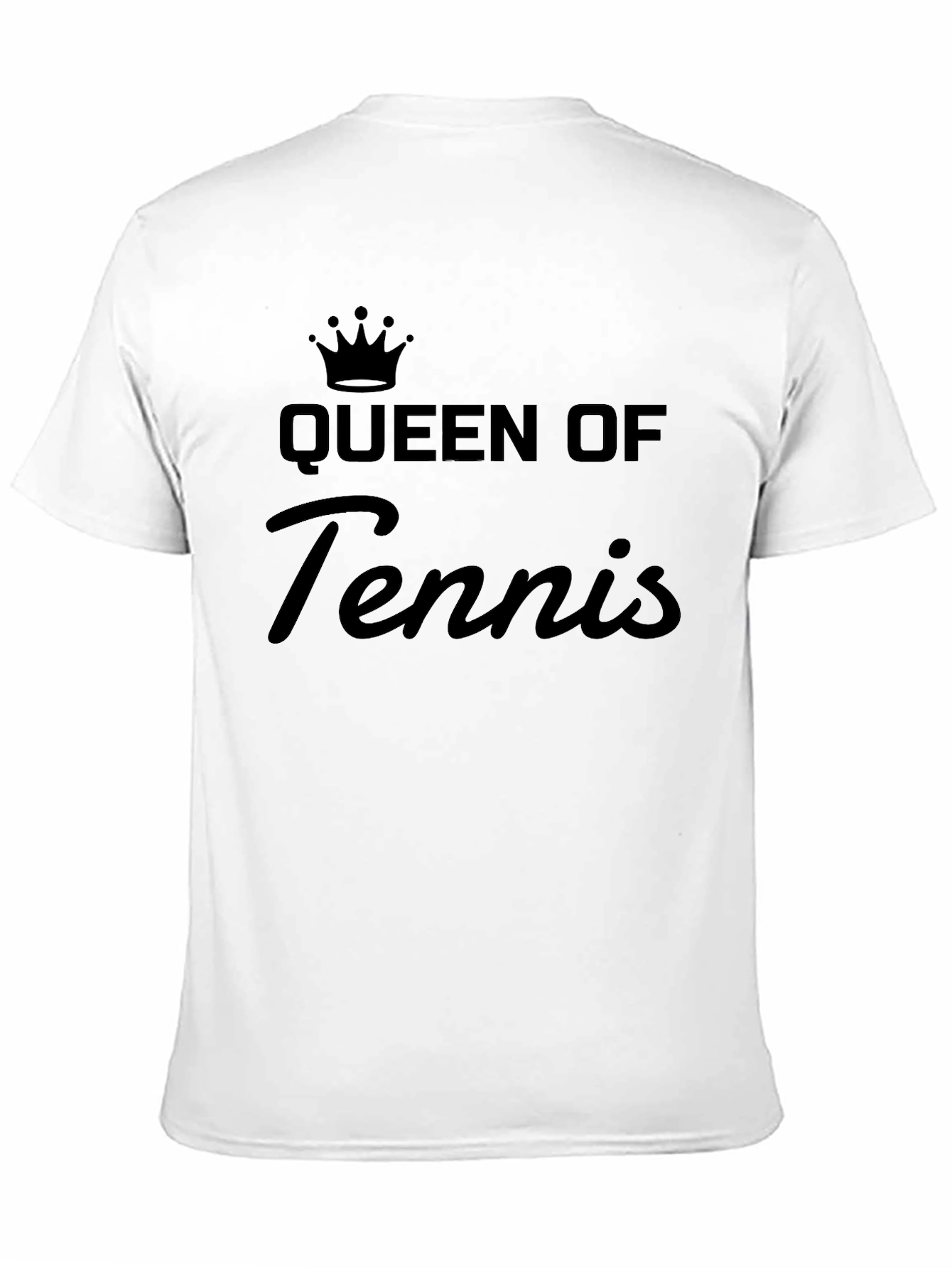 Black Queen of Tennis Black T-Shirt view 11