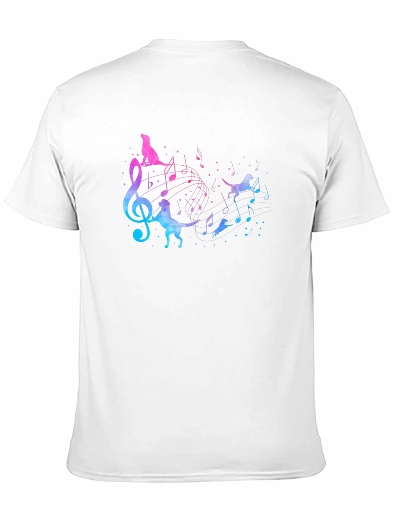 Black Dog Music Lover Black T-Shirt view 11