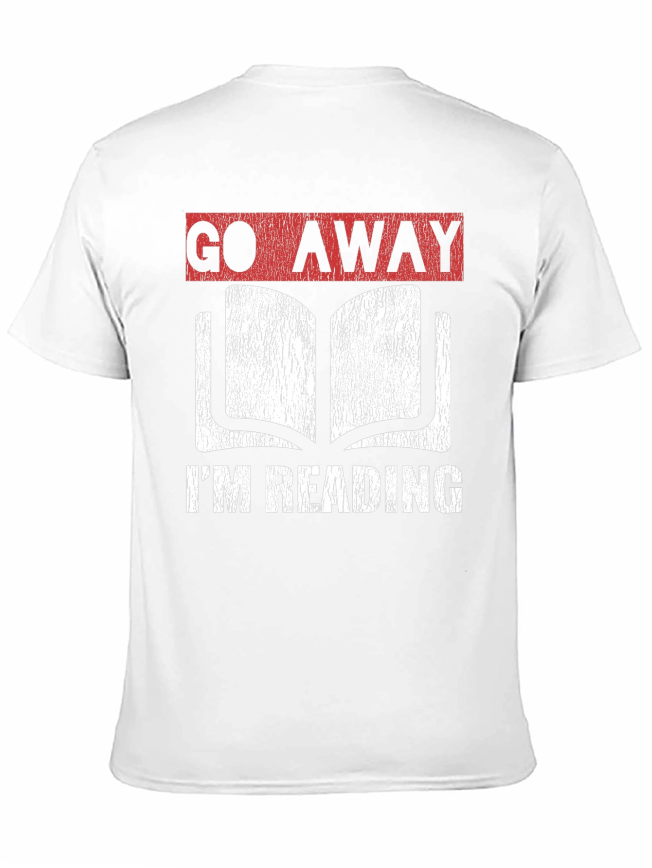 Black Go Away I'm Reading Graphic T-Shirt - Book Lover Tee view 11