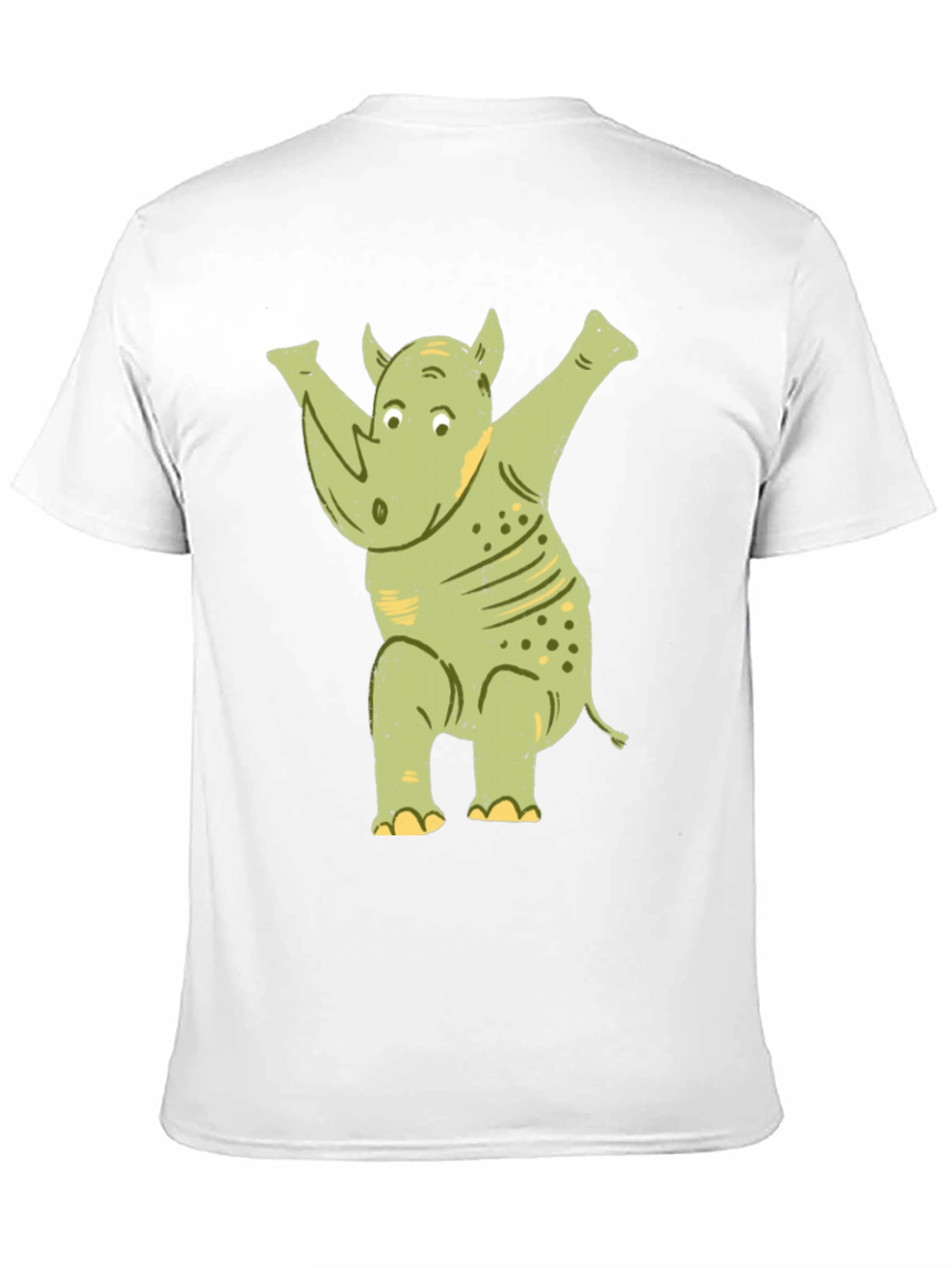 Black Funny Rhino Dab T-Shirt view 11